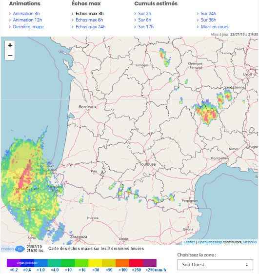 radar mto et fortes prcipitations